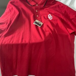 New with Tags Cutter Buck University of Oklahoma polo shirt